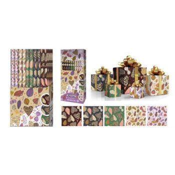 CSOMAGOLÓPAPÍR 70X200CM 5F. LEVELEK (50/DISPL)