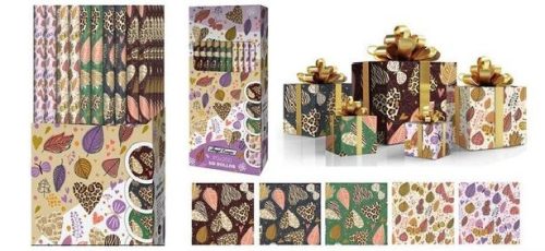 CSOMAGOLÓPAPÍR 70X200CM 5F. LEVELEK (50/DISPL)