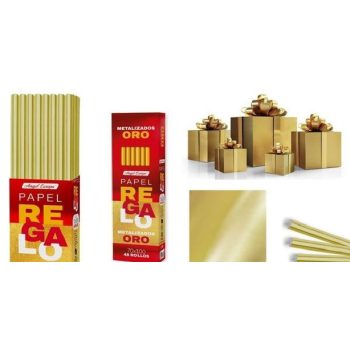 CSOMAGOLÓPAPÍR 70X100CM ARANY (48/DISPL)