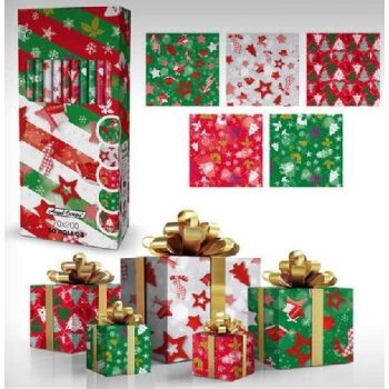 CSOMAGOLÓPAPÍR 70X200CM 5F. KARÁCSONYI (50/DISPL)