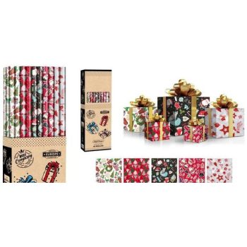 CSOMAGOLÓPAPÍR 100X200CM 5F. KARÁCSONYI (40/DISPL)