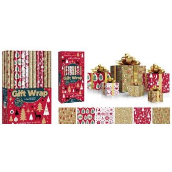 CSOMAGOLÓPAPÍR 70X200CM 6F. KARÁCSONYI (60/DISPL)