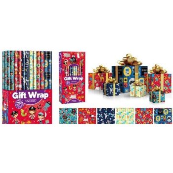 CSOMAGOLÓPAPÍR 70X200CM 6F. VEGYES (60/DISPL)