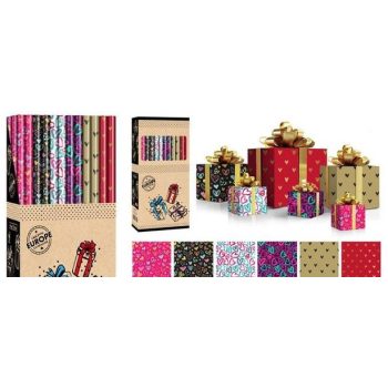 CSOMAGOLÓPAPÍR 70X200CM 6F. SZÍV (60/DISPL)