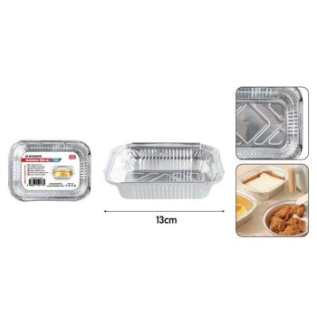 TÁL ALU. 13X10CM/260ML 20DB-OS