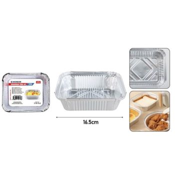 TÁL ALU. 16,5X13,5CM/650ML 20DB-OS