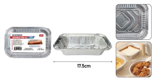 TÁL ALU. 17,5X11CM/450ML 20DB-OS