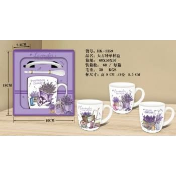 BÖGRE SZETT KER. 16,5X18X9,6CM 3F.