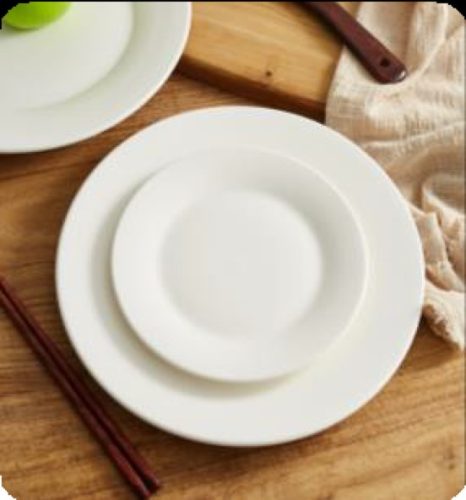 LAPOS TÁNYÉR PORCELÁN 25CM