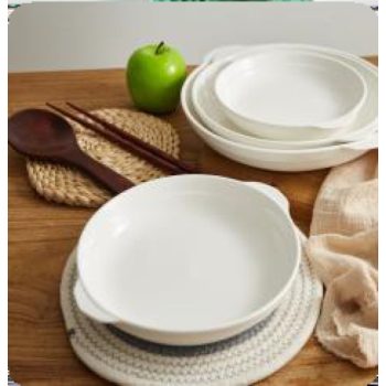 MÉLY TÁNYÉR FÜLES PORCELÁN 20CM