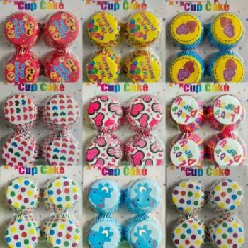 MUFFIN PAPÍR 100DB-OS 7CM TÖBB FÉLE MINTA