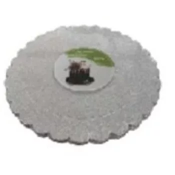 TORTAALÁTÉT 25CM KEREK, EZÜST