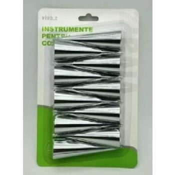 HABROLÓ CSŐ FÉM, CANOLLI 10DB-OS 9CM