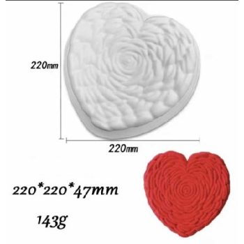 SÜTŐFORMA SZILIKON  22X19CM SZÍV ALAKÚ