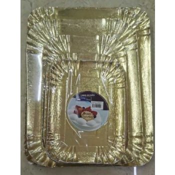 TÁLCA PAPÍR ARANY SZÍNŰ 32X42CM