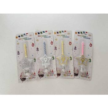SZÜLINAPI GYERTYA LED-ES 9-ES SZÁM