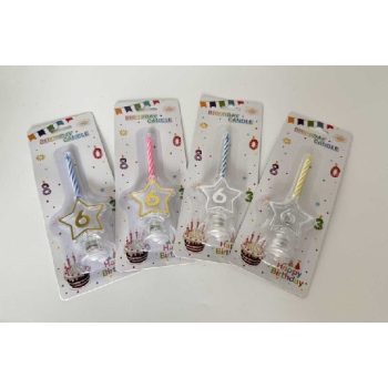 SZÜLINAPI GYERTYA LED-ES 6-OS SZÁM