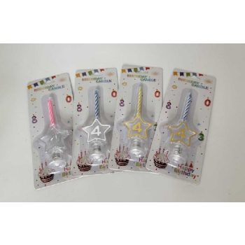 SZÜLINAPI GYERTYA LED-ES 4-ES SZÁM