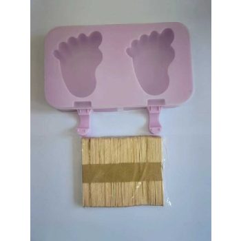 JÉGKRÉM KÉSZÍTŐ LÁBNYOM FORMA, SZILIKON