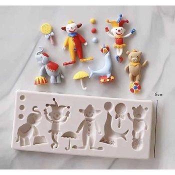 ÖNTŐFORMA FONDANT CIRKUSZ SZ:6cm