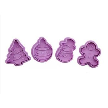   MARCIPÁN/FONDANT KISZÚRÓ KÉSZLET MŰA. 4DB-OS (KARÁCSONY)