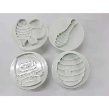   MARCIPÁN/FONDANT KISZÚRÓ KÉSZLET MÉHECSKÉS MŰA. 4DB-OS