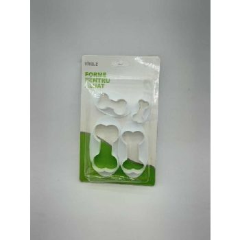 MARCIPÁN/FONDANT MINTÁZÓ MŰA. 4DB-OS CSONT