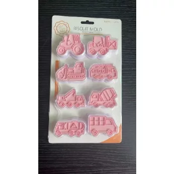 MARCIPÁN/FONDANT MINTÁZÓ 8DB-OS  MŰA. MUNKAGÉPEK