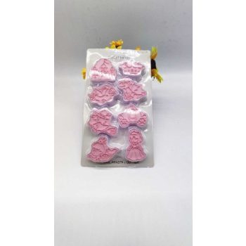 MARCIPÁN/FONDANT MINTÁZÓ MŰA. 8DB-OS HERCEGNŐS