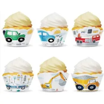 MUFFIN PAPÍR 12DB JÁRMŰVEK