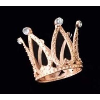 DEKORÁCIÓ KORONA 3,4X3,2CM ARANY