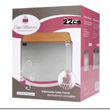 TORTA FORMA NÉGYZET ÁLLÍTHATÓ M:22CM SZ:16-28CM