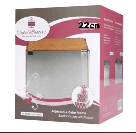 TORTA FORMA NÉGYZET ÁLLÍTHATÓ M:22CM SZ:16-28CM