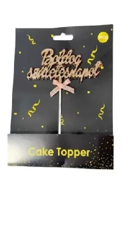 TORTADÍSZ "BOLDOG SZÜLETÉSNAPOT" ARANY