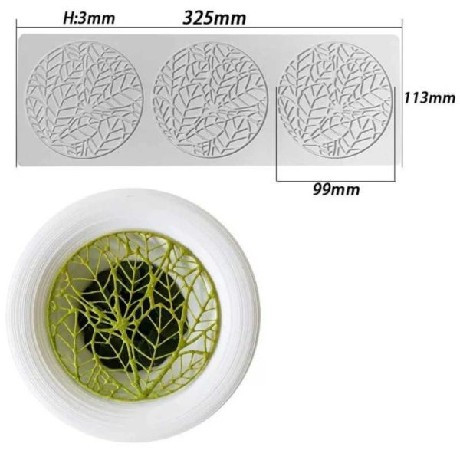 DEKOR SZILIKON FORMA 11,3X32,5CM D: 9,9CM