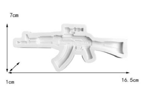 SZILIKON FORMA "GÉPFEGYVER" 1*7*16,5CM