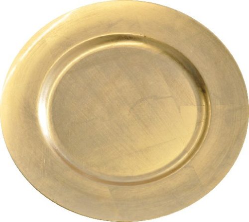 TÁNYÉRALÁTÉT, ARANY, ÁTM: 33CM