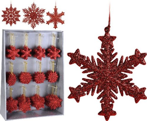 HÓPIHE DÍSZ GLITTERES10CM
