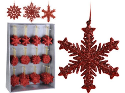 HÓPIHE DÍSZ GLITTERES10CM