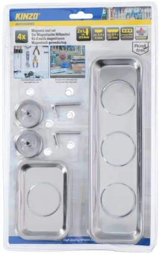 MÁGNESES FINOMMEHANIKAI SZERSZÁM SZETT 4DB-OS (2XTÁL, 2XAKASZTÓ 35MM)