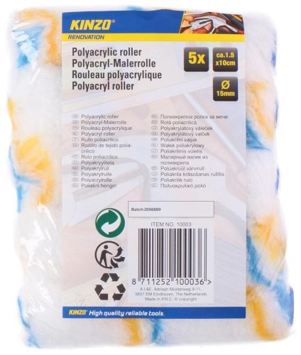 FESTŐHENGER SZIVACS RÖVIDSZŐRŰ 1,5X10CM POLIAKRIL 5DB