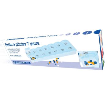 GYÓGYSZER TÁROLÓ DOBOZ 21,5X6,5X2,5CM FRANCIA 7NAP