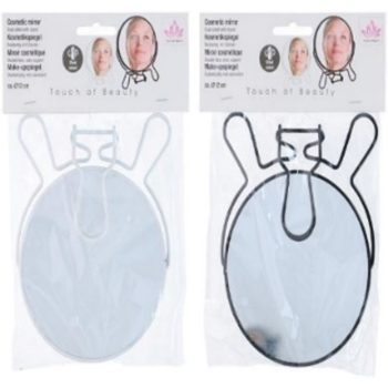 TÜKÖR 13X1,5X15CM ÜVEG/FÉM 2 OLDALAS NAGYÍTÓS