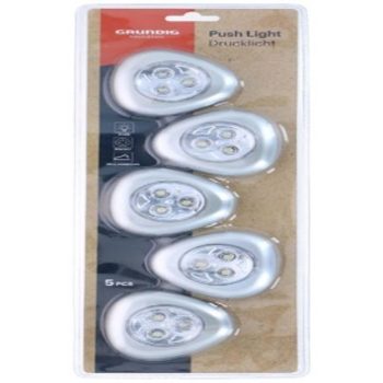   ÉJJELI FÉNY 5DB, 3LED-ES LÁMPÁK, NYOMÓKAPCSOLÓS ELEM NÉLKÜL 70MM