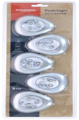 ÉJJELI FÉNY 5DB, 3LED-ES LÁMPÁK, NYOMÓKAPCSOLÓS ELEM NÉLKÜL 70MM