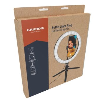   SELFIE LED KÖRLÁMPA ?25CM - FLEXI NYAK, TRIPOD ÁLLVÁNY, 120 LED, ÁLLÍTH.FÉNY 250