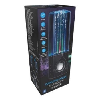   HANGSZÓRÓ BLUETOOTH 6W MEGVILÁGÍTOTT VÍZ DEKOR 10X7X30CM 1200MAH