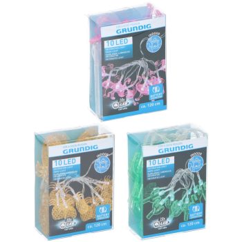   DEKOR FÉNYFÜZÉR 10LED ANANÁSZ/KAKTUSZ/FLAMINGÓ ELEMES 3XAA (ELEMET NEM TARTALMAZ