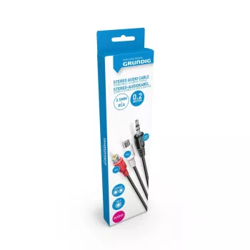   KÁBEL AUDIO STEREO 2XRCA 0,2M 3,5MM MALE - 2XRCA FEMALE NIKKELEZETT