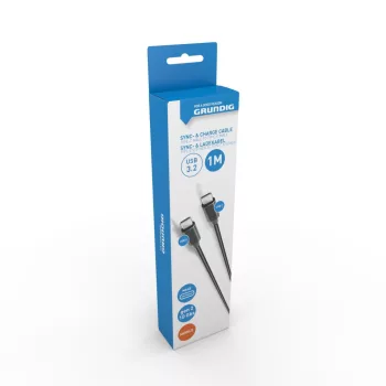   KÁBEL USB-C-USB-C 3,1 G2 1M 38GR PVC CB USB TYPE-C MALE USB TYPE-C MALE 10GBPS